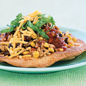 Black Bean and Rice Tostada